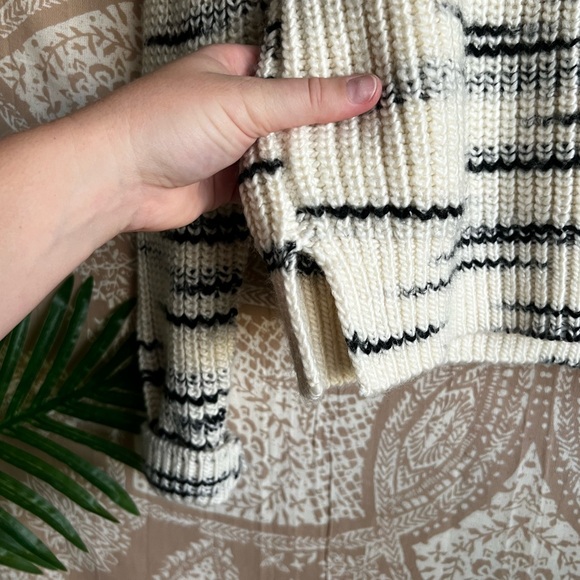 Samsøe Samsøe Lyla Space Dye Wool Blend Crewneck Sweater in Whisper White - Picture 5 of 8